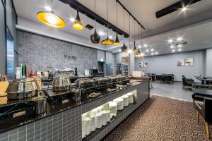 Kjøkken eller kjøkkenkrok på Pyeongtaek Stay Tourist Hotel