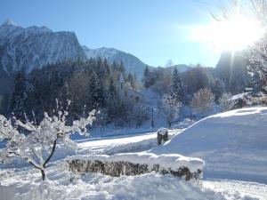 Gästehaus Braunegger during the winter