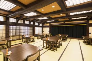 Reštaurácia alebo iné gastronomické zariadenie v ubytovaní Ryokan Asunaro