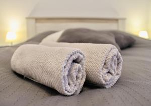 Postel nebo postele na pokoji v ubytování Apartment Queen