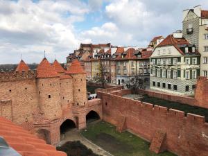 Výhľad na mesto Varšava alebo výhľad na mesto priamo z apartmánu