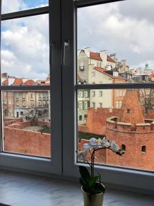 Výhľad na mesto Varšava alebo výhľad na mesto priamo z apartmánu