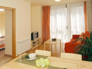 Televízia a/alebo spoločenská miestnosť v ubytovaní Aparthotel Nou Vielha