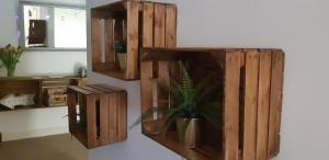 A television and/or entertainment center at Sleep, Eat, Repeat Bed and Breakfast 