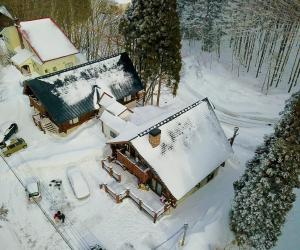 Το log Hotel kamloops τον χειμώνα