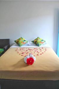 Postel nebo postele na pokoji v ubytování Pacific Paradise Motel