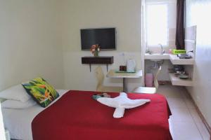 TV a/nebo společenská místnost v ubytování Pacific Paradise Motel