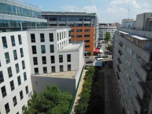an aerial view of a city with tall buildings at ibis budget Paris Porte de Vincennes in Paris