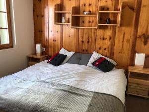 Postel nebo postele na pokoji v ubytování Apartment with beautiful views in Zermatt