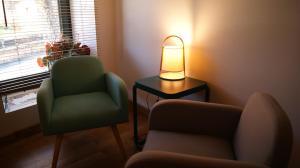 A seating area at Hotel Rural Las Campares