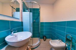 Koupelna v ubytování Hotel Balilla