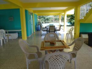 Posezení v ubytování La Casona Beach House