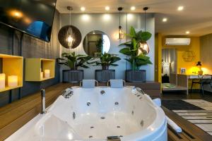 Posezení v ubytování Epic Boutique Hotel
