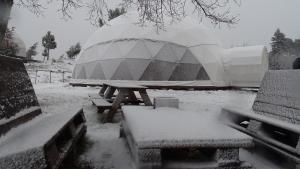 Natura Glamping durante o inverno