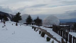 Natura Glamping durante o inverno