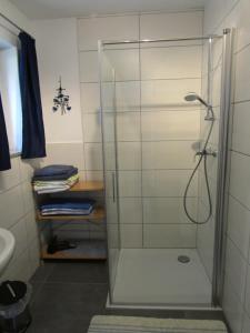 Kúpeľňa v ubytovaní Ferienwohnung Huber