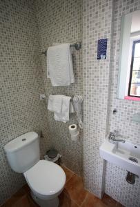 Koupelna v ubytování Hostal Centro
