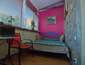 Postel nebo postele na pokoji v ubytování Hostel Kyiv-Art