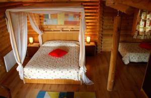
Ένα ή περισσότερα κρεβάτια σε δωμάτιο στο Dionysus Village Resort
