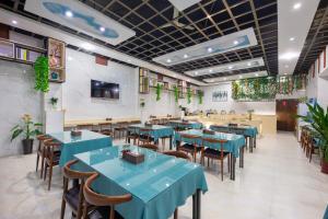义乌悦嘉商务宾馆餐厅或其他用餐的地方