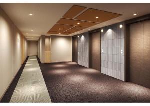 大阪市にある相鉄フレッサイン 大阪なんば駅前の通路付きの建物廊下 +37枚の写真