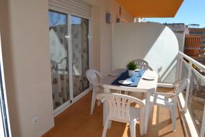 Balkón alebo terasa v ubytovaní Fabuloso apartamento familiar con piscina en Salou