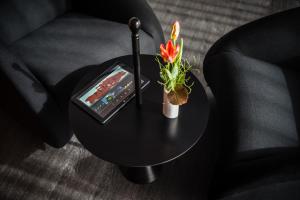 Ein Sitzbereich in der Unterkunft Penck Hotel Dresden