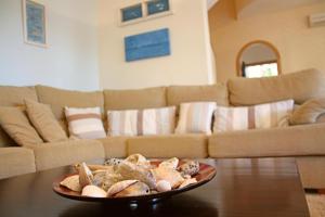 A seating area at Beautiful seafront house