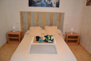 Postel nebo postele na pokoji v ubytování Salou apartamento cerca de playa y zona turística