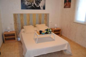 Postel nebo postele na pokoji v ubytování Salou apartamento cerca de playa y zona turística