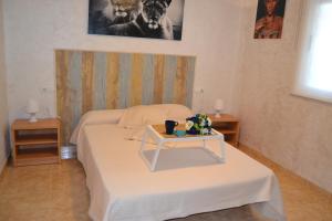 Postel nebo postele na pokoji v ubytování Salou apartamento cerca de playa y zona turística