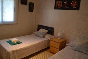 Postel nebo postele na pokoji v ubytování Salou apartamento cerca de playa y zona turística
