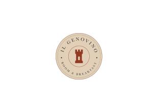 a badge for a brewery or restaurant with a bottle of champagne at Il Genovino in Genoa
