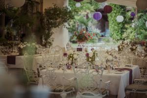 Restoran või mõni muu söögikoht majutusasutuses Romantik Hotel Castello Seeschloss