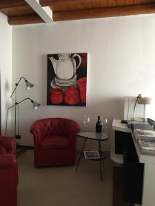 Ein Sitzbereich in der Unterkunft Casa Vacanza Castagna