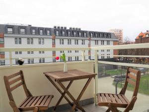 Balkon lub taras w obiekcie Apartament 3 pokoje, parking, balkon - Gdańsk Centrum