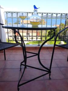 A balcony or terrace at Melissani House