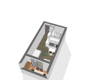 Plantegning af studios les sablettes/la seyne sur mer