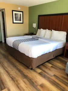 Postel nebo postele na pokoji v ubytování Knights Inn Motel