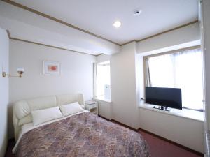 TV a/nebo společenská místnost v ubytování U-Community Hotel