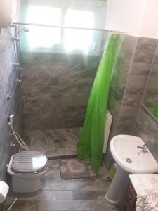 un baño con inodoro y lavabo en Apartament Silvy Trastevere, en Roma 46 fotos más