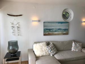 Część wypoczynkowa w obiekcie Ferienwohnung Töschling Wörthersee