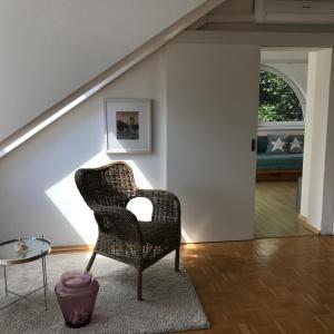 Część wypoczynkowa w obiekcie Ferienwohnung Töschling Wörthersee