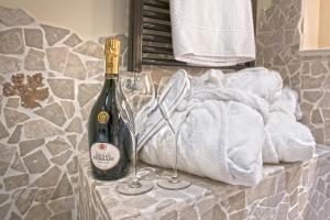 Nápoje v ubytování Perlage Suite Luxury B&B - Amazing view of Trulli