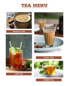 a collage of four pictures of different drinks at Cherai Ocean View Home in Cherai Beach +37 photos