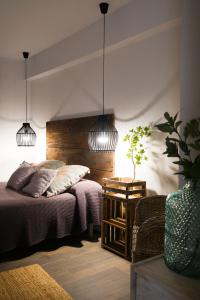 A seating area at Hostal Sa Malica
