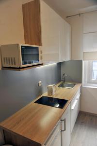 Kuchyň nebo kuchyňský kout v ubytování Rijeka center- Apartment Flumen