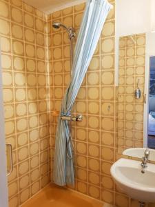 Koupelna v ubytování Hotel Feldmaus