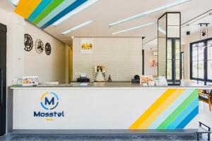 The lobby or reception area at Mosstel