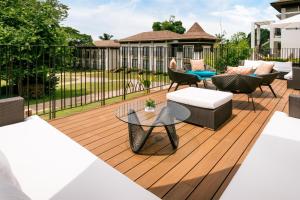 Balkón nebo terasa v ubytování Bacau Bay Resort Coron